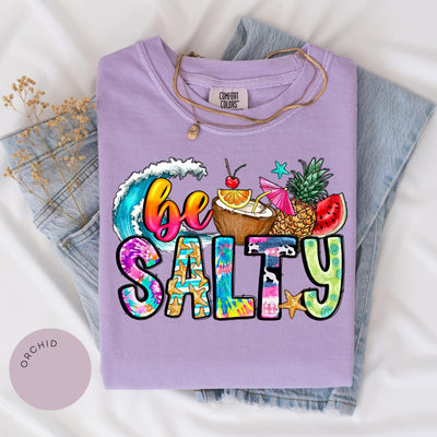 Be Salty Comfort Color® Shirt, Funny Beach Tee, Salty Shirt, Vacation Shirt, Summer Shirt, Beach Lover Gift, Trendy Graphic Tee, Summer Trip