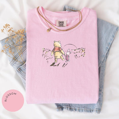 Classic Bear Comfort Colors® Shirt, Cute Bear Shirt, Gift for Birthday Shirt, Pooh Pig Friends, Pooh Bear Sweatshirt, Vintage Tee, Nostalgia