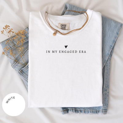 In My Engaged Era Comfort Color® Shirt, Engaged Shirt, Future Mrs. T-Shirt, Fiancee Shirt, Engagement Gift, Bridal Shower Gift, Bride Shirt