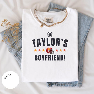 Go Taylor's Boyfriend Comfort Colors® Shirt, Trendy Kansas City Fan Shirt, Karma 87 Shirt, Game Day Shirt, Taylor Travis Fan Shirt