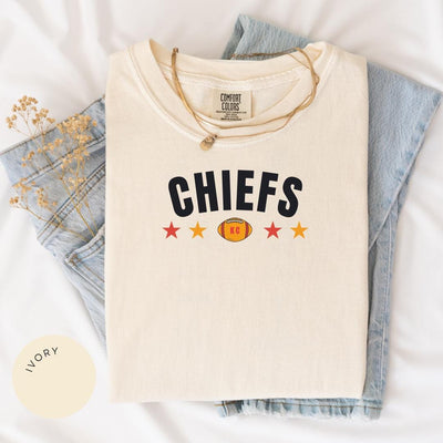 Kansas City Football Comfort Colors® Shirt, Trendy Kansas Football Fan Shirt, Gift, Popular Kansas City Fan Tee, Kansas Game Day Tee