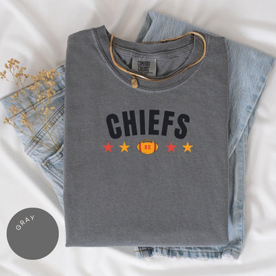 Kansas City Football Comfort Colors® Shirt, Trendy Kansas Football Fan Shirt, Gift, Popular Kansas City Fan Tee, Kansas Game Day Tee