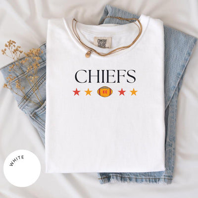 Kansas City Football Comfort Colors® Shirt, Trendy Kansas Football Fan Shirt, Gift, Popular Kansas City Fan Tee, Kansas Game Day Tee