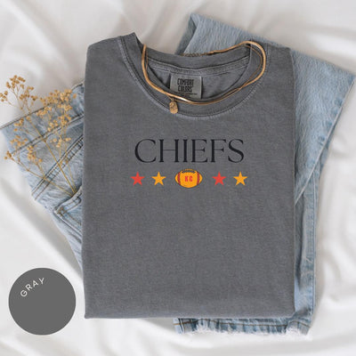 Kansas City Football Comfort Colors® Shirt, Trendy Kansas Football Fan Shirt, Gift, Popular Kansas City Fan Tee, Kansas Game Day Tee