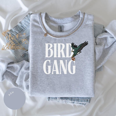 Bird Gang Crewneck, Game Day Crewneck, Philadelphia Football Crewneck, Eagles Football Crewneck, Football Gift Crewneck
