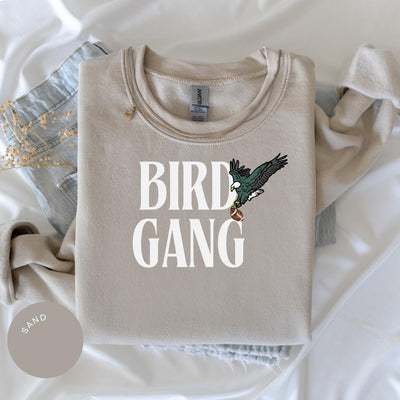 Bird Gang Crewneck, Game Day Crewneck, Philadelphia Football Crewneck, Eagles Football Crewneck, Football Gift Crewneck