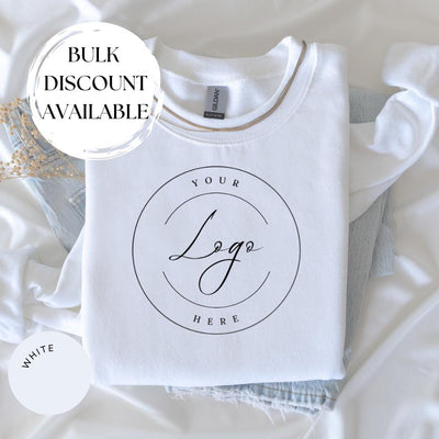 CUSTOM LOGO Crewneck, Business Logo Hoodie, Personalized Company Logo Hoodie, Sports Team Logo Clothing, Custom Text Apparel, Small Business