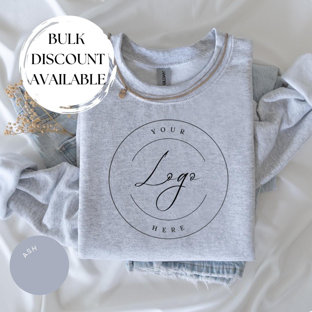 CUSTOM LOGO Crewneck, Business Logo Hoodie, Personalized Company Logo Hoodie, Sports Team Logo Clothing, Custom Text Apparel, Small Business
