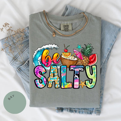 Be Salty Comfort Color® Shirt, Funny Beach Tee, Salty Shirt, Vacation Shirt, Summer Shirt, Beach Lover Gift, Trendy Graphic Tee, Summer Trip