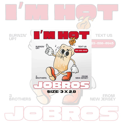 Jonas Brothers Waterproof Stickers | JONASCON EXCLUSIVE | I'm Hot You're Cold | Funny JoBros | JonasCon Fan Merch | Limited Time Only!