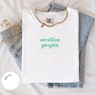 Comfort Colors® Sensitive Gangsta Shirt, Amaya Papaya Quote Shirt, Meme Tee, Mom Gift, Funny Quote, Love Island Shirt, Huda Shirt, Mommy