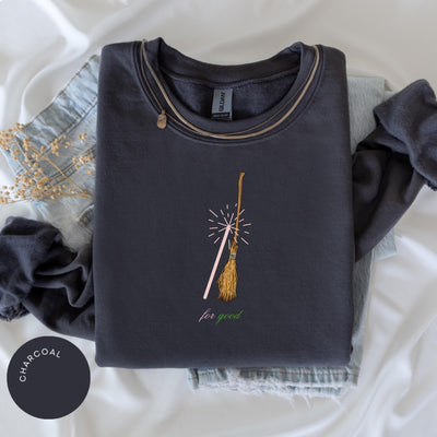 Wicked For Good Sweatshirt, Popular Sweatshirt, Glinda Sweater, Pink Sweatshirt, Gift for Her, Glinda Elphaba Wizard of Oz Crewneck, Movie