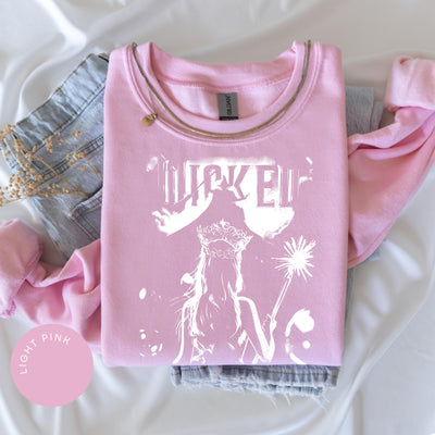 Wicked For Good Sweatshirt, Popular Sweatshirt, Glinda Sweater, Pink Sweatshirt, Gift for Her, Glinda Elphaba Wizard of Oz Crewneck, Movie