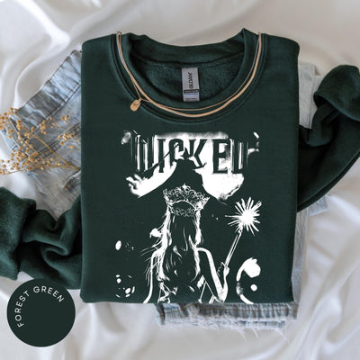 Wicked For Good Sweatshirt, Popular Sweatshirt, Glinda Sweater, Pink Sweatshirt, Gift for Her, Glinda Elphaba Wizard of Oz Crewneck, Movie